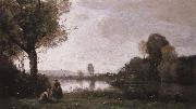 Seine Landscape near Chatou camille corot